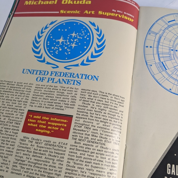 1990 Star Trek Next gen magazine Featuring Worf and family - Picture 4 of 7